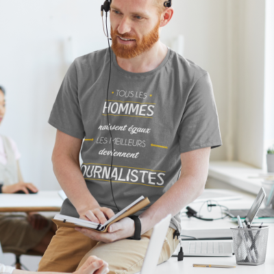 T-SHIRT MÉTIER LES MEILLEURS DEVIENNENT JOURNALISTES