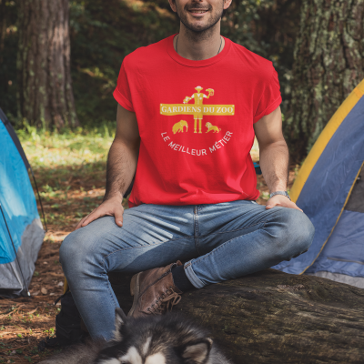 T-SHIRT GARDIENS DU ZOO LE MEILLEUR MÉTIER POUR HOMME