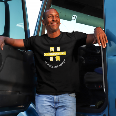 T-SHIRT CAMIONNEURS LE MEILLEUR MÉTIER POUR HOMME