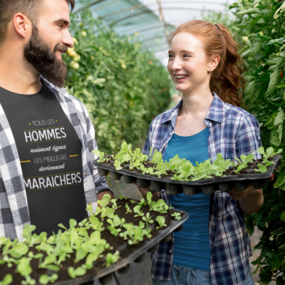T-SHIRT MÉTIER LES MEILLEURS DEVIENNENT MARAÎCHERS