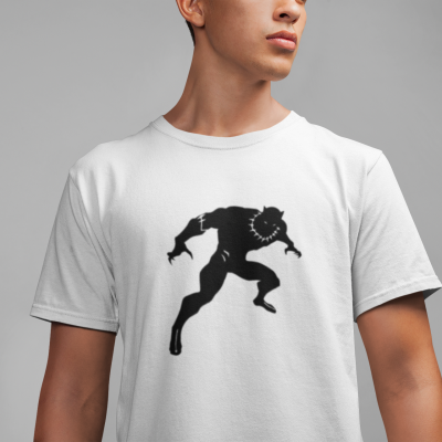 T-SHIRT BLACK PANTHER HOMME