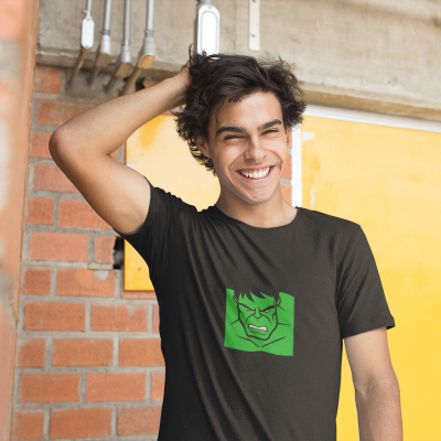 T-SHIRT BUSTE DE HULK HOMME