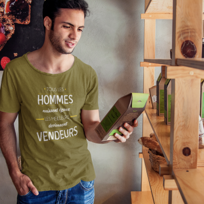 T-SHIRT MÉTIER LES MEILLEURS DEVIENNENT VENDEURS