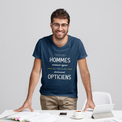 T-SHIRT MÉTIER LES MEILLEURS DEVIENNENT OPTICIENS