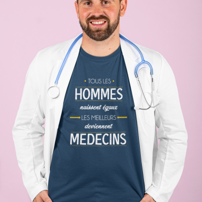 T-SHIRT MÉTIER LES MEILLEURS DEVIENNENT MÉDECINS