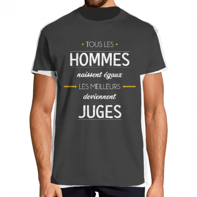 T-SHIRT MÉTIER LES MEILLEURS DEVIENNENT JUGES