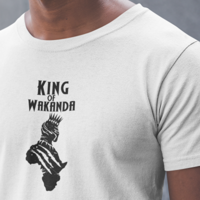 T-SHIRT KING OF WAKANDA HOMME