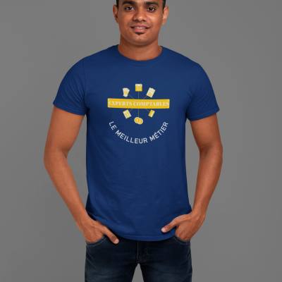 T-SHIRT EXPERTS COMPTABLES LE MEILLEUR MÉTIER POUR HOMME