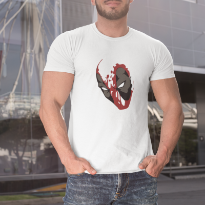 T-SHIRT DEADPOOL BLOOD HOMME