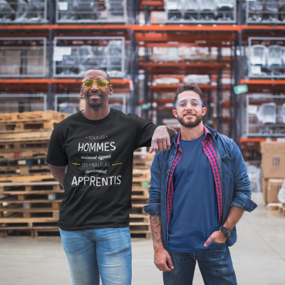 T-SHIRT MÉTIER LES MEILLEURS DEVIENNENT APPRENTIS