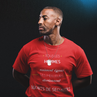 T-SHIRT MÉTIER LES MEILLEURS DEVIENNENT AGENTS DE SÉCURITÉ