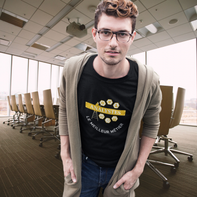 T-SHIRT ANALYSTES LE MEILLEUR MÉTIER POUR HOMME