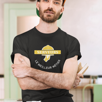 T-SHIRT SERVEURS LE MEILLEUR MÉTIER POUR HOMME