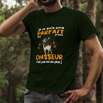 T-shirt humour chasseur cervidés