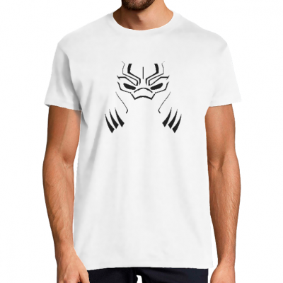T-SHIRT BLACK PANTHER HOMME