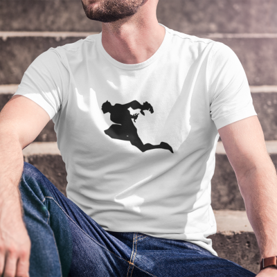 T-SHIRT BLACK PANTHER HOMME