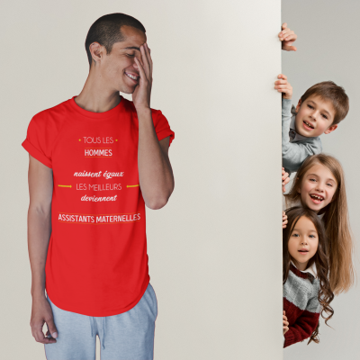 T-SHIRT MÉTIER LES MEILLEURS DEVIENNENT ASSISTANTS MATERNELLES