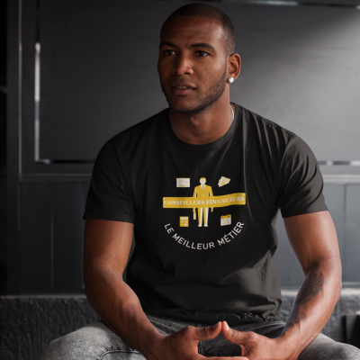 T-SHIRT CONSEILLERS FINANCIERS LE MEILLEUR MÉTIER POUR HOMME