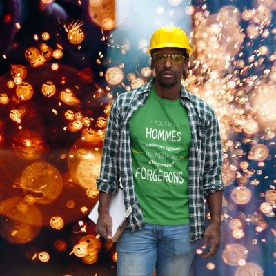 T-SHIRT MÉTIER LES MEILLEURS DEVIENNENT FORGERONS