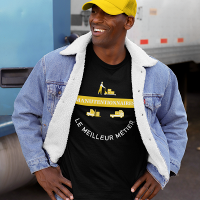 T-SHIRT MANUTENTIONNAIRES LE MEILLEUR MÉTIER POUR HOMME