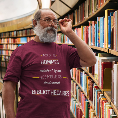 T-SHIRT MÉTIER LES MEILLEURS DEVIENNENT BIBLIOTHÉCAIRES