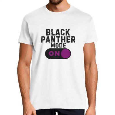 T-SHIRT BLACK PANTHER MODE ON HOMME