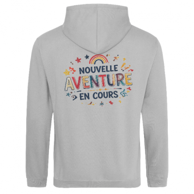 Sweat à capuche rentrée – Nouvelle aventure en cours