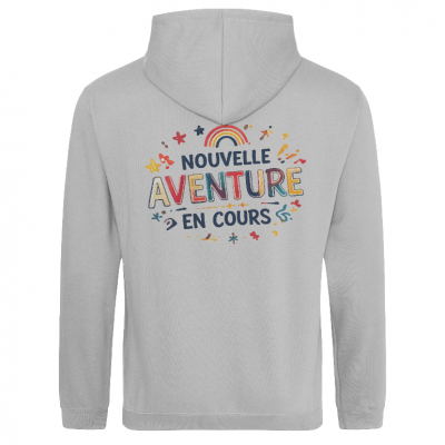 Sweat à capuche rentrée – Nouvelle aventure en cours