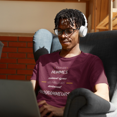T-SHIRT MÉTIER LES MEILLEURS DEVIENNENT PROGRAMMEURS