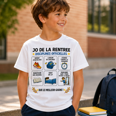 T-shirt rentrée – Jeux de la rentrée, que le meilleur gagne !
