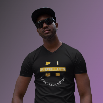 T-SHIRT SURVEILLANTS LE MEILLEUR MÉTIER POUR HOMME