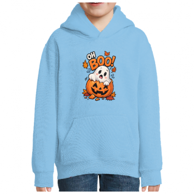 Sweat Halloween « Oh Boo! » Fantôme et Citrouille