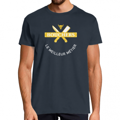 T-SHIRT BOUCHERS LE MEILLEUR MÉTIER POUR HOMME