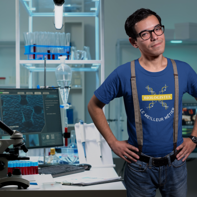 T-SHIRT BIOLOGISTES LE MEILLEUR MÉTIER POUR HOMME