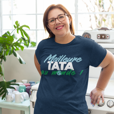 T-shirt personnalisé Tata extraordinaire - Le Monde de Bibou