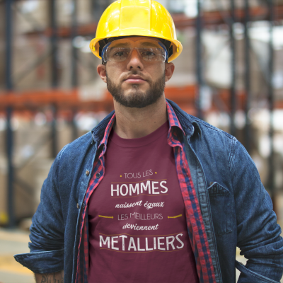 T-SHIRT MÉTIER LES MEILLEURS DEVIENNENT MÉTALLIERS