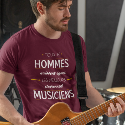 T-SHIRT MÉTIER LES MEILLEURS DEVIENNENT MUSICIENS