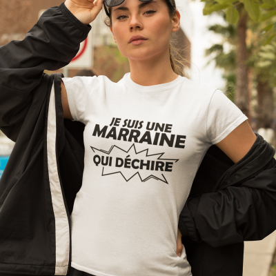 T-SHIRT MARRAINE QUI DÉCHIRE