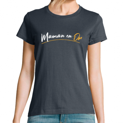 T-shirt maman en or – Cadeau symbolique et émotionnel pour femme