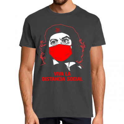 T-shirt Covid-19 "Viva la distancia social"