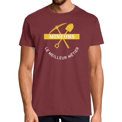 T-SHIRT MINEURS LE MEILLEUR MÉTIER POUR HOMME