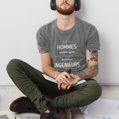 T-SHIRT MÉTIER LES MEILLEURS DEVIENNENT INGÉNIEURS
