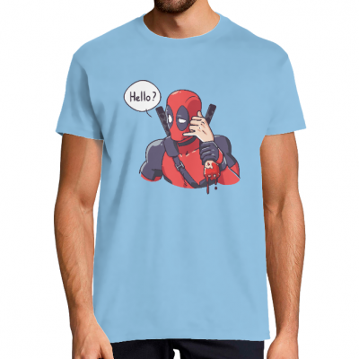 T-SHIRT DEADPOOL HELLO ? HOMME