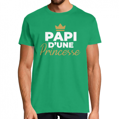 T-shirt Papi d'une princesse