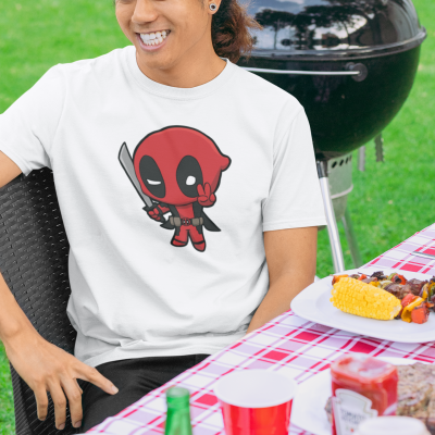 T-SHIRT DEADPOOL CHILL HOMME