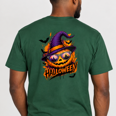 T-shirt Halloween Pumpkin Witch – Citrouille et chapeau de sorcière