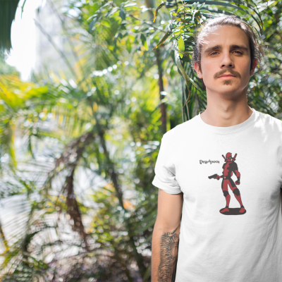T-SHIRT DEADPOOL TAG HOMME