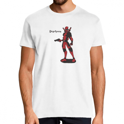 T-SHIRT DEADPOOL TAG HOMME