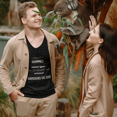 T-SHIRT MÉTIER LES MEILLEURS DEVIENNENT GARDIENS DU ZOO