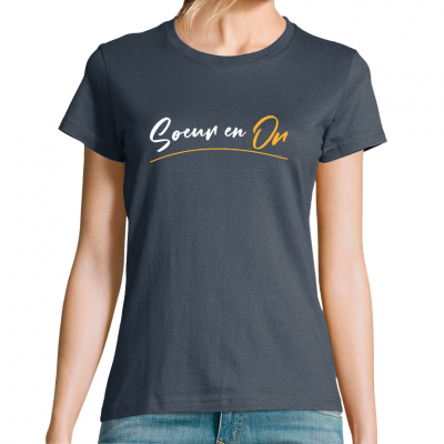 T-shirt sœur en or